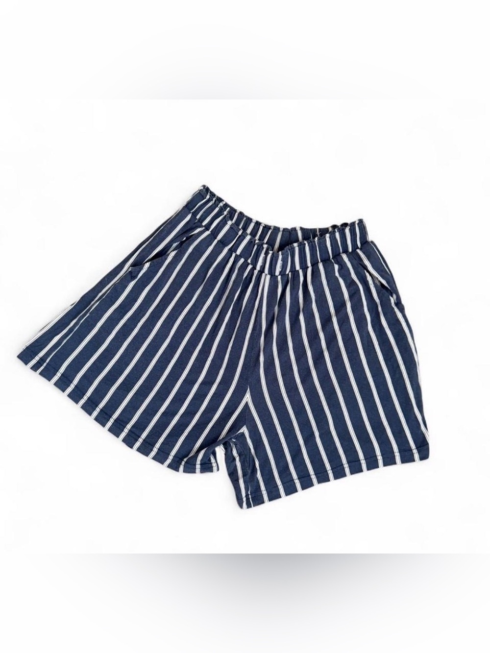 Navy Blue Striped lounge Shorts size medium